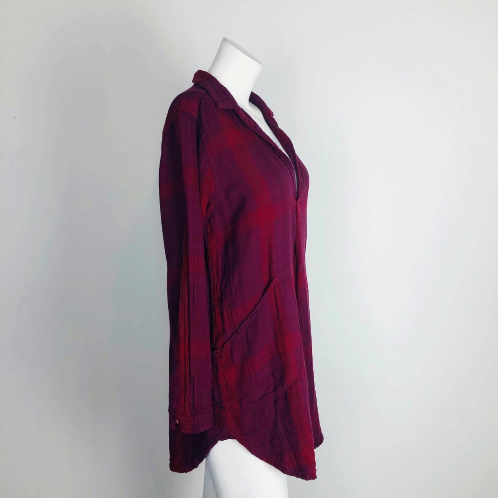 FP x CP Shades Emily Campfire Shirt Dress Plaid - Picture 6 of 8